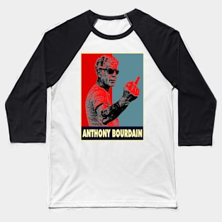 Retro Anthony Bourdain Fist Baseball T-Shirt